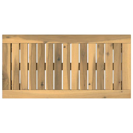 Kaffeebord Vit 60,5 x 30 x 36 cm Massivt Akaciaträ
