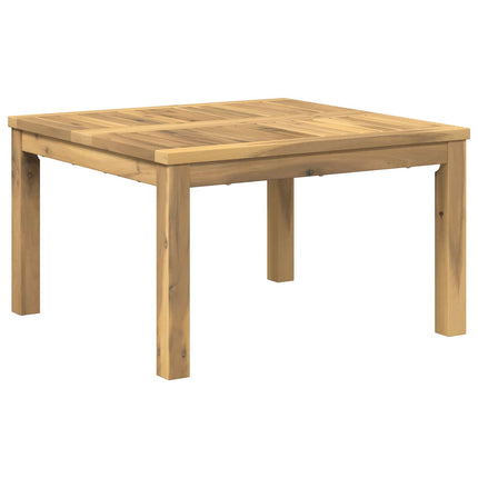 Kaffeebord Vit 60 x 60,5 x 36 cm Massivt Akaciaträ