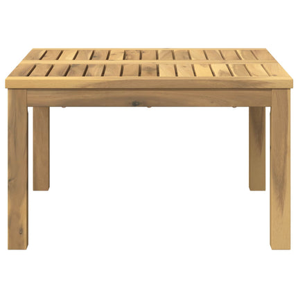 Kaffeebord Vit 60 x 60,5 x 36 cm Massivt Akaciaträ