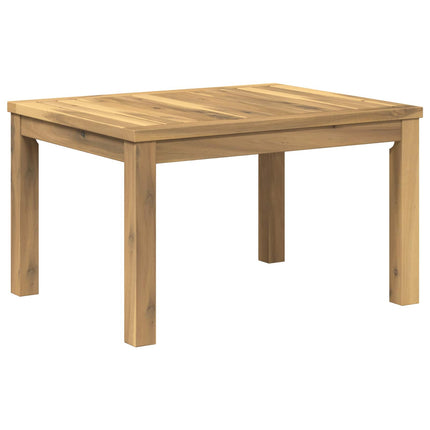 Kaffeebord Vit 50 x 60,5 x 36 cm Massivt Akaciaträ