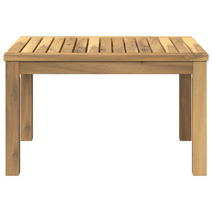 Kaffeebord Vit 50 x 60,5 x 36 cm Massivt Akaciaträ