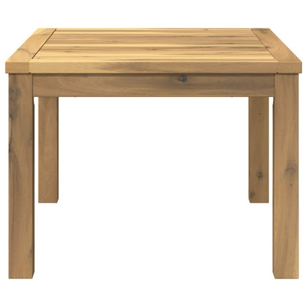Kaffeebord Vit 50 x 60,5 x 36 cm Massivt Akaciaträ