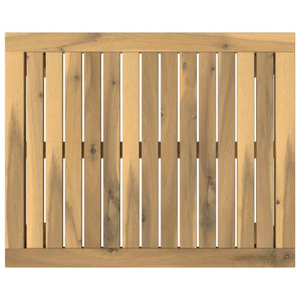 Kaffeebord Vit 50 x 60,5 x 36 cm Massivt Akaciaträ