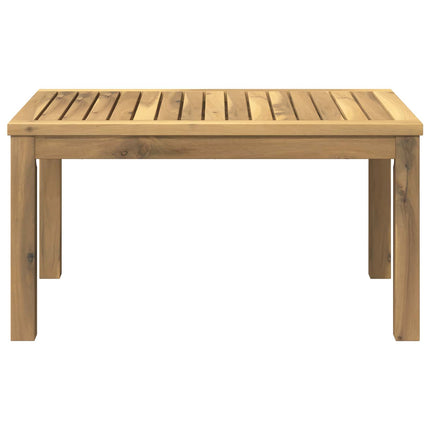 Kaffeebord Vit 50 x 68,5 x 36 cm Massivt Akaciaträ