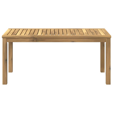 Kaffeebord Vit 50 x 100,5 x 45 cm Massivt Akaciaträ