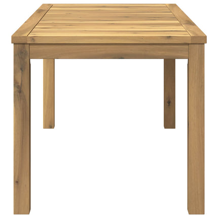 Kaffeebord Vit 50 x 100,5 x 45 cm Massivt Akaciaträ
