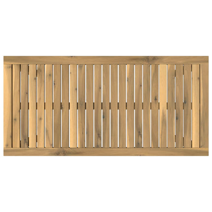 Kaffeebord Vit 50 x 100,5 x 45 cm Massivt Akaciaträ