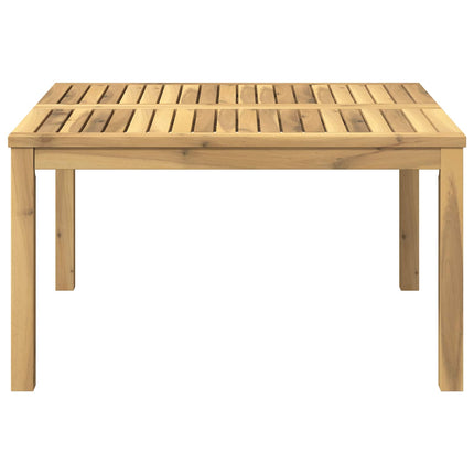Kaffeebord Vit 80 x 80,5 x 45 cm Massivt Akaciaträ