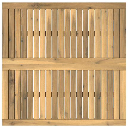 Kaffeebord Vit 80 x 80,5 x 45 cm Massivt Akaciaträ