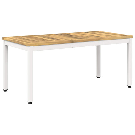 Kaffeebord Vit 50 x 100,5 x 45 cm Massivt Akaciaträ