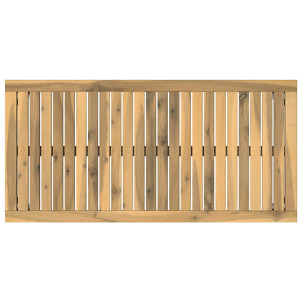 Kaffeebord Vit 50 x 100,5 x 45 cm Massivt Akaciaträ