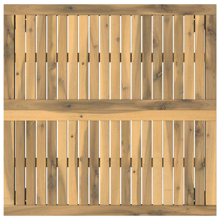 Kaffeebord Vit och svart 80 x 80,5 x 45 cm Massivt Akaciaträ