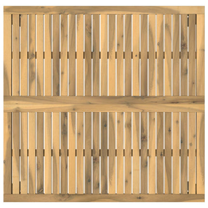 Kaffeebord Vit och svart 100 x 100,5 x 45 cm Massivt Akaciaträ