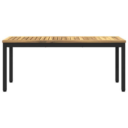 Trädgårdsbänk 108,5 x 35 x 45 cm Massivt Akaciaträ Rektangulär