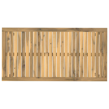 Trädgårds Middagsbord Vit 108,5 x 55 x 75 cm Massivt Akaciaträ