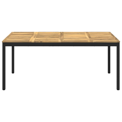 Trädgårds Middagsbord Vit och svart 147 x 88,5 x 75 cm