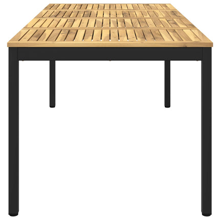 Trädgårds Middagsbord Vit och svart 147 x 88,5 x 75 cm