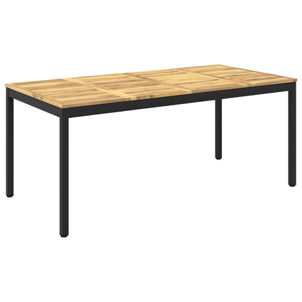 Trädgårds Middagsbord Vit och svart 180 x 88,5 x 75 cm