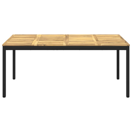 Trädgårds Middagsbord Vit och svart 180 x 88,5 x 75 cm