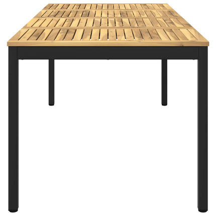 Trädgårds Middagsbord Vit och svart 180 x 88,5 x 75 cm