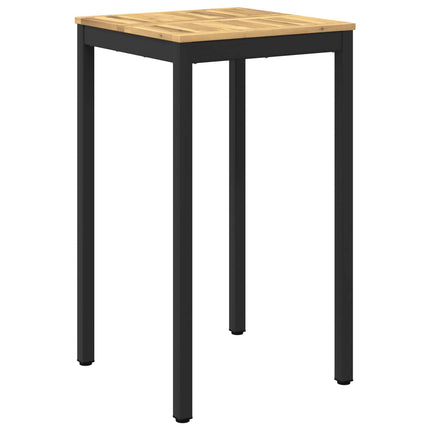 Trädgård Bar Bord Vit och svart 60 x 60,5 x 105 cm