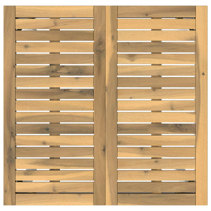 Trädgård Bar Bord Vit 70 x 68,5 x 105 cm Massivt Akaciaträ