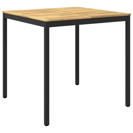 Trädgård Bar Bord Vit och svart 110 x 108,5 x 105 cm
