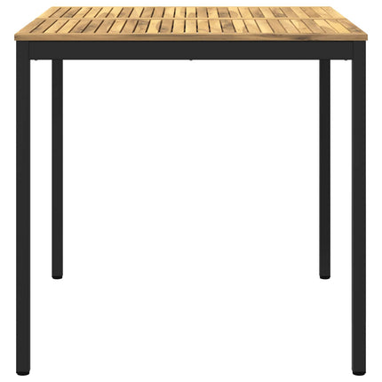 Trädgård Bar Bord Vit och svart 110 x 108,5 x 105 cm