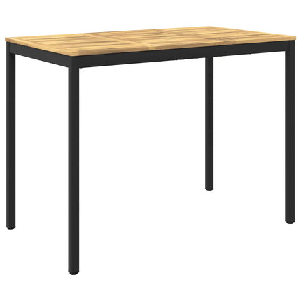 Trädgård Bar Bord Vit och svart 141 x 80,5 x 105 cm