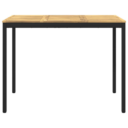 Trädgård Bar Bord Vit och svart 141 x 80,5 x 105 cm