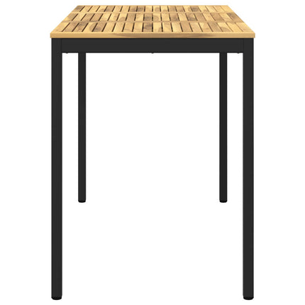 Trädgård Bar Bord Vit och svart 141 x 80,5 x 105 cm