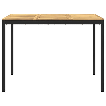Trädgård Bar Bord Vit och svart 147 x 88,5 x 105 cm