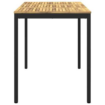 Trädgård Bar Bord Vit och svart 147 x 88,5 x 105 cm