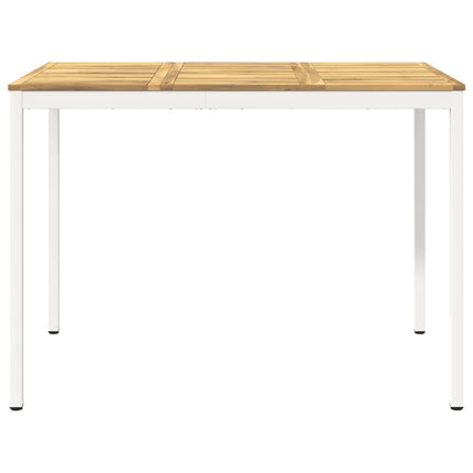 Trädgård Bar Bord Vit 147 x 88,5 x 105 cm Massivt Akaciaträ