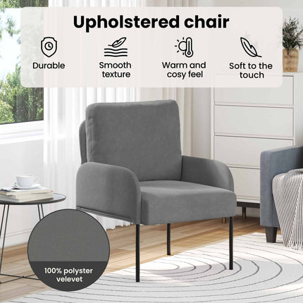 Soffor med kudde 55cm Mörkgrå Plywood