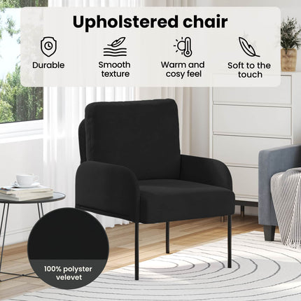 Soffor med kudde 55cm Svart Plywood