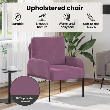 Soffor med kudde 55cm Lila Plywood