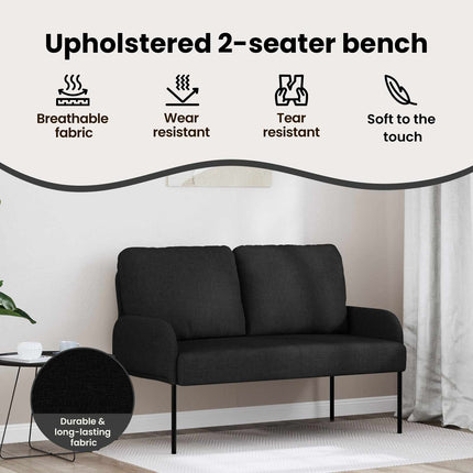 Soffor med kudde 110cm Svart Plywood