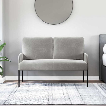 Soffor med kudde 110cm Ljusgrå Plywood