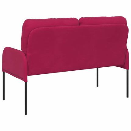 Soffor med kudde 110cm Vinröd Plywood