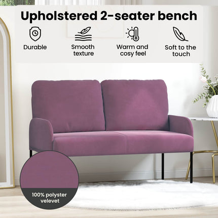 Soffor med kudde 110cm Lila Plywood