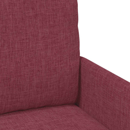Soffgrupper med kudde 3 pcs Vinröd 115 x 56 x 80 cm Plywood