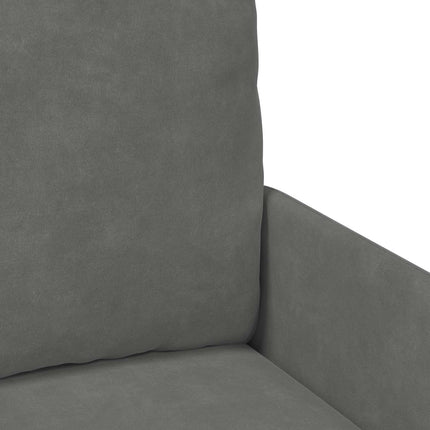 Soffgrupper med kudde 3 pcs Mörkgrå 115 x 56 x 80 cm Plywood