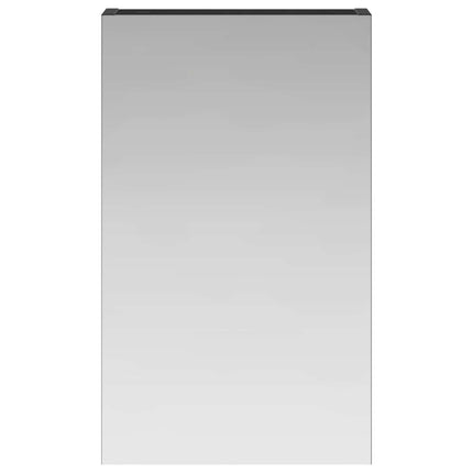 Badrumsspegelskåp Svart Ek 30 x 10,5 x 50 cm Konstruerat trä