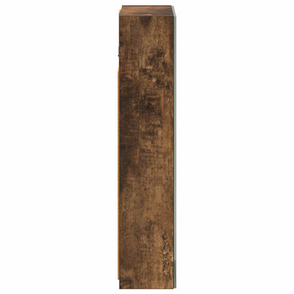Badrumsspegelskåp Rökt ek 30 x 10,5 x 50 cm Konstruerat trä