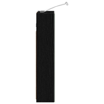 Badrumsspegelskåp Svart Ek 30 x 10,5 x 50 cm Konstruerat trä