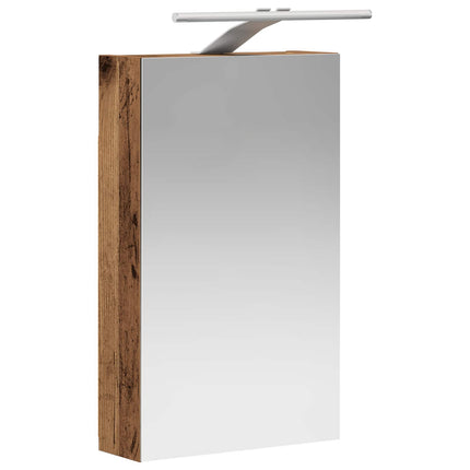 Badrumsspegelskåp Gammalt trä 30 x 10,5 x 50 cm Konstruerat trä
