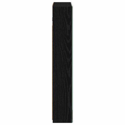 Badrumsspegelskåp Svart Ek 40 x 10,5 x 60,5 cm Konstruerat trä