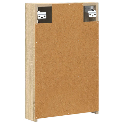 Badrumsspegelskåp Sonoma-ek 40 x 10,5 x 60,5 cm Konstruerat trä