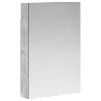Badrumsspegelskåp Betonggrå 40 x 10,5 x 60,5 cm Konstruerat trä